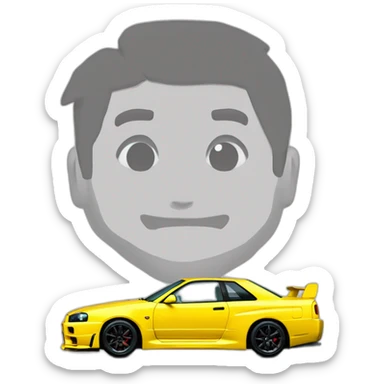 Nissan Skyline GTR R34 sticker