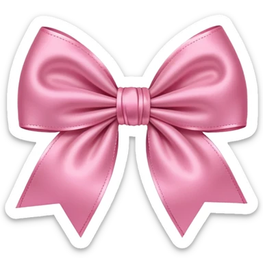 Cute coquette bow sticker