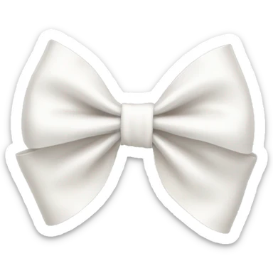 white bow sticker