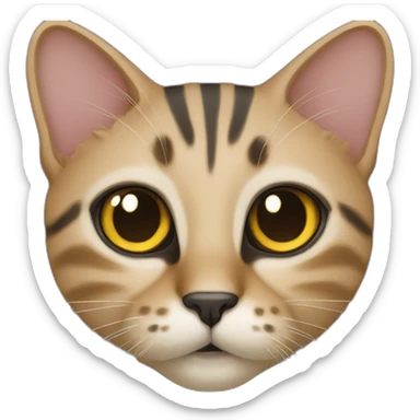 Carey cat solar cat mostly black sticker