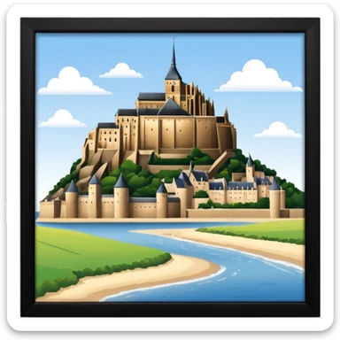 mont saint michel sticker