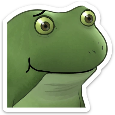 side eye eyebrow raise sticker