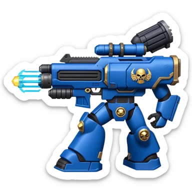 warhammer40k space marine weapon firing sticker