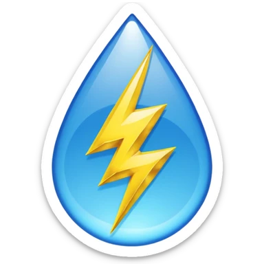 Grateful Dead lightning bolt inside a teardrop sticker