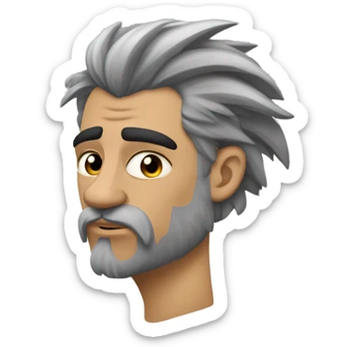 La roca con tatuaje de lobo  sticker