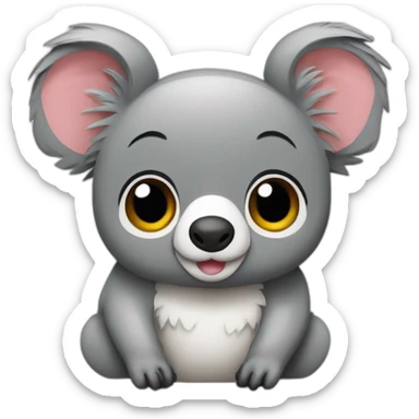 Koala cochon colibri mixe sticker