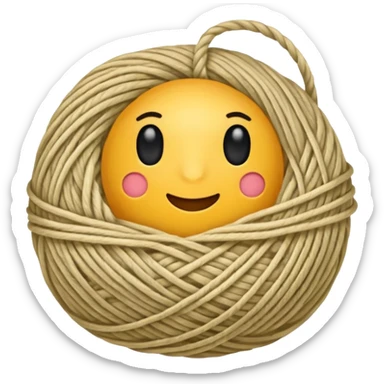ball of yarn sticker