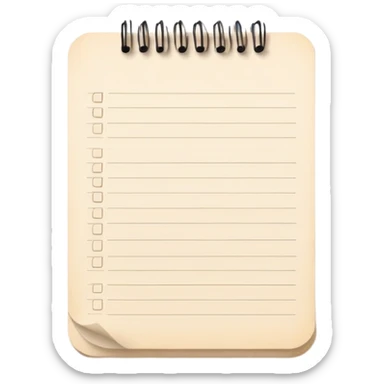 Pale beige to do list sticker