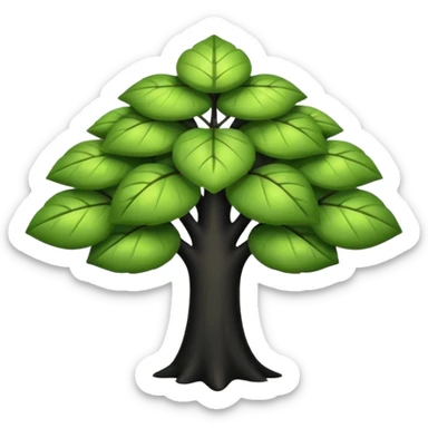 Crea un trébol de 5 hojas en negro sticker