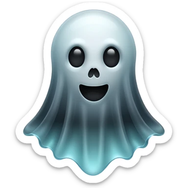 Dead ghost, black sticker