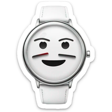 watch wioth happy face on it sticker
