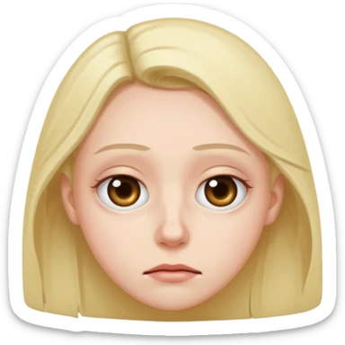 exhausted under eye dark circles sticker