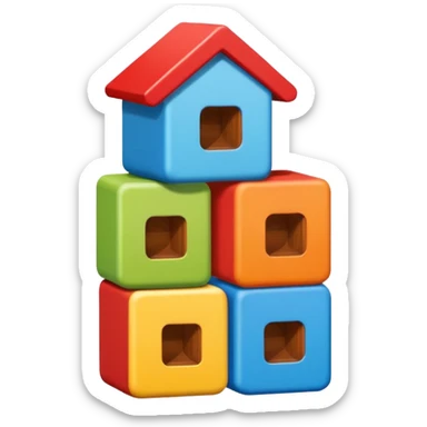 Toy Block HomeS sticker