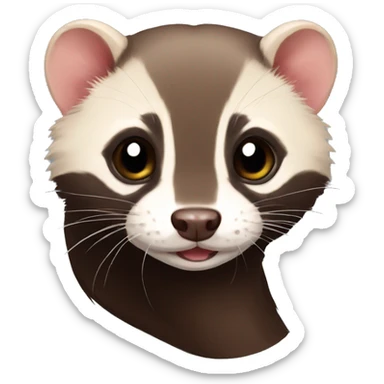 sable ferret sticker