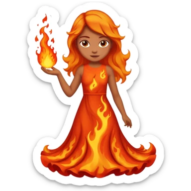 Lava girl sticker