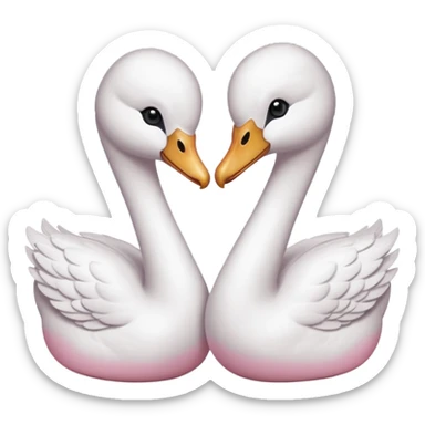 Dos cisnes  sticker