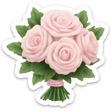 Pale pink bouquet sticker