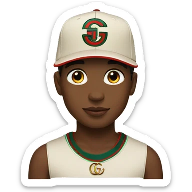 Boy with Gucci cap  sticker