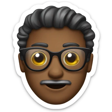 Caca con gafas de sol sticker