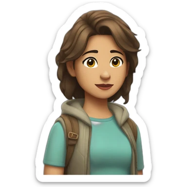 Luz Noceda from the The Owl House, a disney channel show created by Dana Terrace sticker