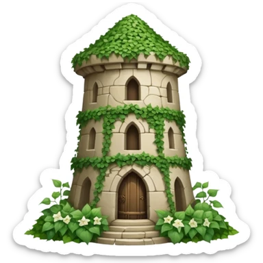 Elven tower, bindweed, ivy sticker