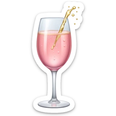 Champagne rosa sticker