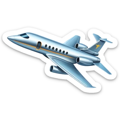 Un avion jet sticker