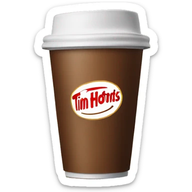 Tim Hortons coffee sticker