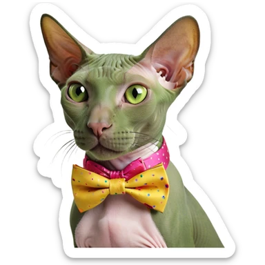 Bald cat sphinx  sticker