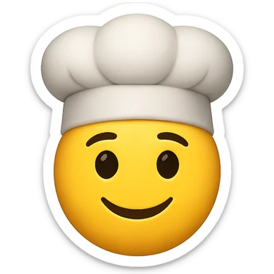 emoji with chef hat sticker