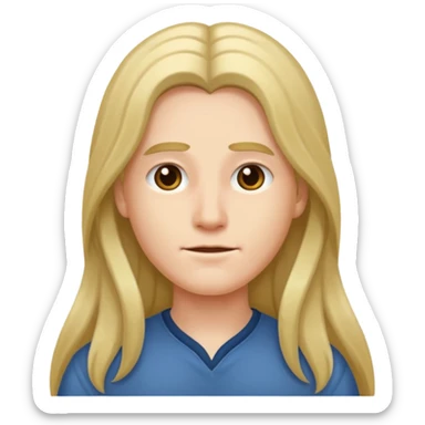 I capelli devono essere lunghi sticker