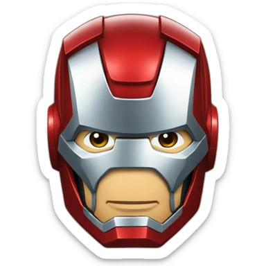 xi jinping Wearing iron man helmet sticker