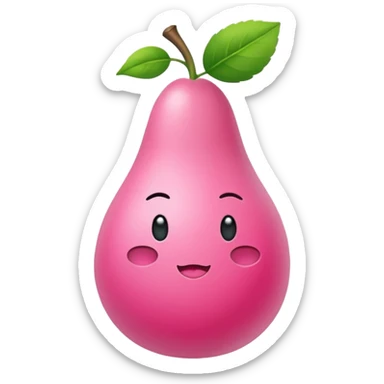 eine birne mit engen kleid sexy und leicht bekleidet pink und auffällig sticker