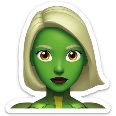 Martian Manhunter girl sticker
