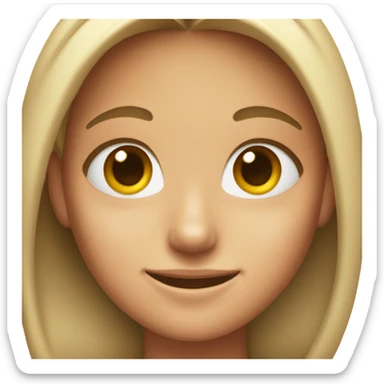 smiling girl with freckles sticker