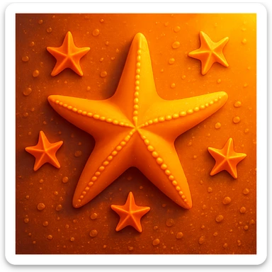 Add a sunset glow to the wet sand in a top-down view, styled like apple emojis, with a transparent background if present. sticker