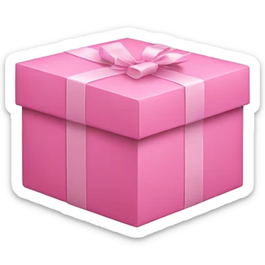 Pink box wrapped sticker
