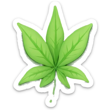 420 on planet earth hemp leaves sticker