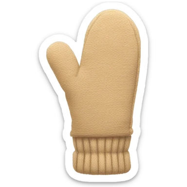 Beige mittens sticker