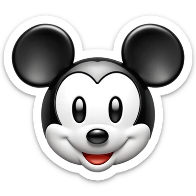 mickey mouse ears sticker