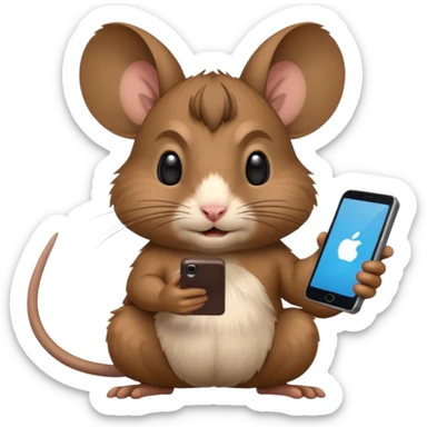 Degu playing brawlstars sticker