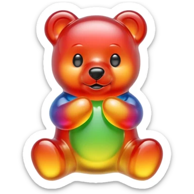 Gummy bear (multicolor) sticker