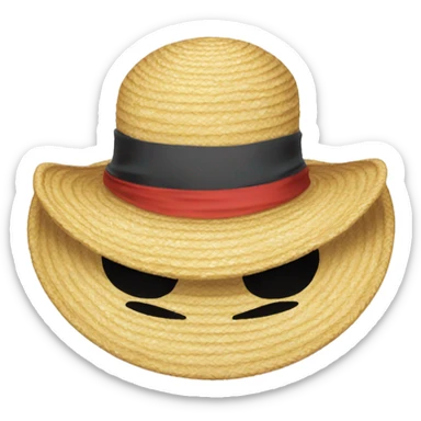 Luffy One Piece Straw Hat sticker