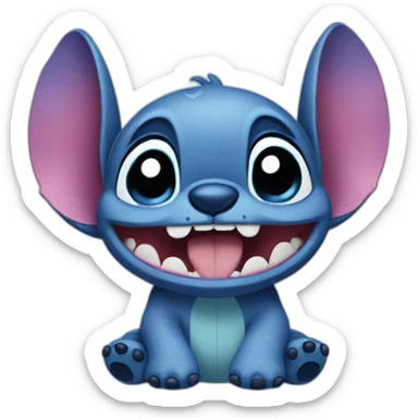 Stitch in love sticker