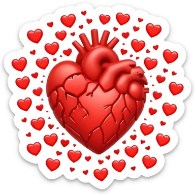 heart exploding with love sticker