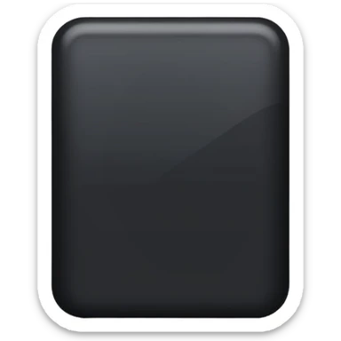 Black rectangle sticker