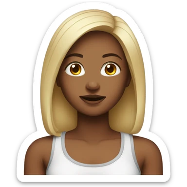 girl with tanktop sticker