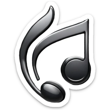 El logo de carbon fiber music  sticker