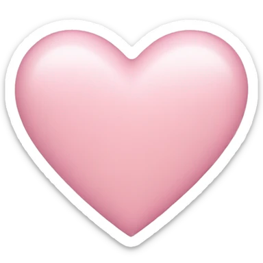 Light pink heart  sticker