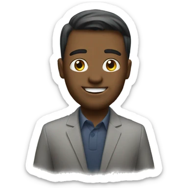 Me with a real estate home sticker